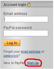 регистрация в PayPal