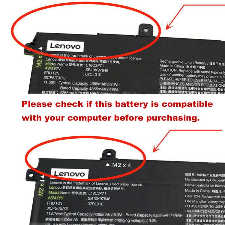 LENOVO L18M3P73 akkus